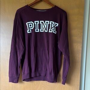 PINK Victoria's Secret Purple Crew Neck Sweater